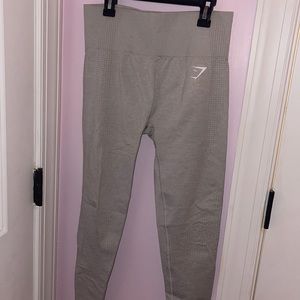 Gymshark Light Grey Marl Vital Seamless Leggings. Medium